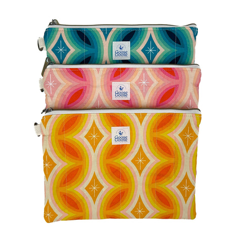 Retro Bloom - Orange | On-the-Go Pouch