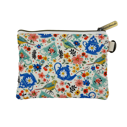 Tea Time - White | Coin Pouch